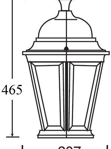 Потолочный светильник уличный Oasis Light ASTORIA 2 91405LA Gb