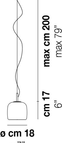 Подвесной светильник Vistosi Jube Jube SP S TB OS