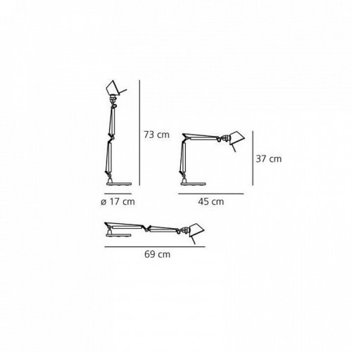 Офисная настольная лампа Artemide Tolomeo Micro A011800