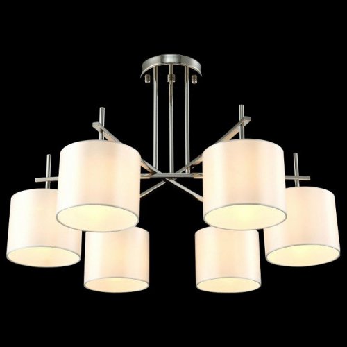 Потолочная люстра Crystal Lux Sergio PL6 Nickel