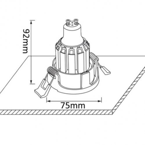 Встраиваемый светильник Crystal Lux CLT 003С1 WH