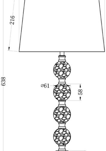 Интерьерная настольная лампа Garda Decor 22-86642