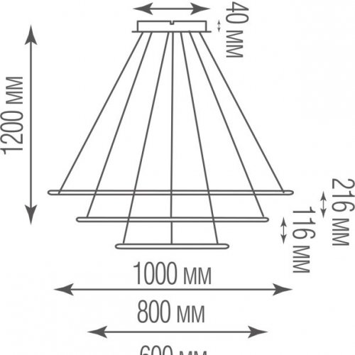 Подвесной светильник Donolux Nimbo S111024/3R 144W White In
