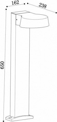 Наземный светильник Maytoni Share O443FL-L12GF3K