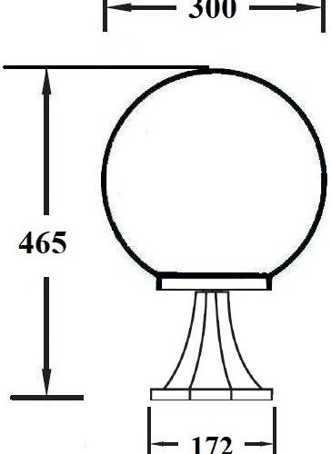 Наземный фонарь Globo Prism gold 88204PG Gb