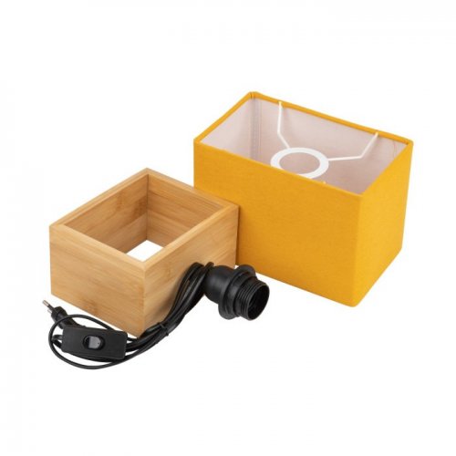 Настольная лампа Uniel UML-B401 E27 Orange/Wood UL-00010955