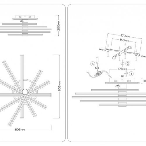 Потолочная люстра Comfort FL6234