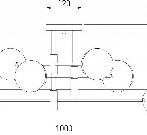 Потолочная люстра Eurosvet Nuvola 70129/8 латунь
