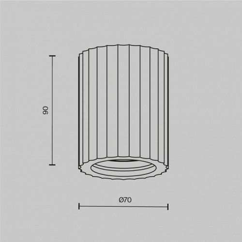 Точечный светильник Maytoni Conik gyps C121CL-GU10-W