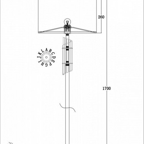Торшер Maytoni Alloro MOD088FL-01BS Торшер Maytoni Alloro MOD088FL-01BS