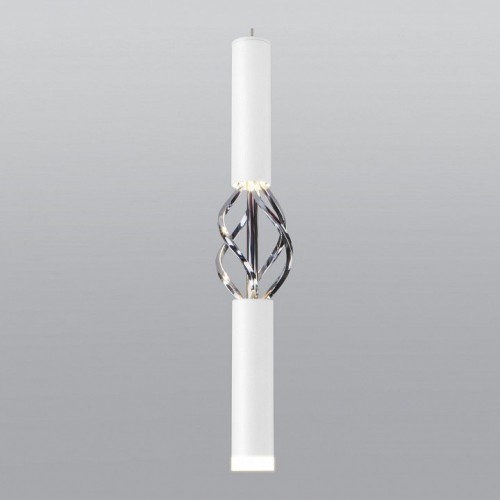 Подвесной светодиодный светильник Eurosvet Lance 50191/1 LED белый/хром