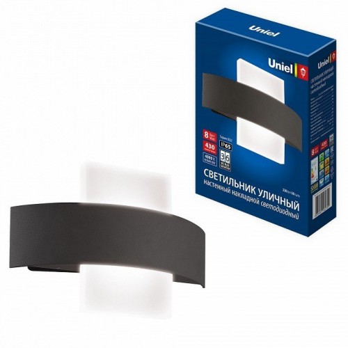 Накладной светильник Uniel ULU-S32A ULU-S32A-8W/4000K IP65 BLACK