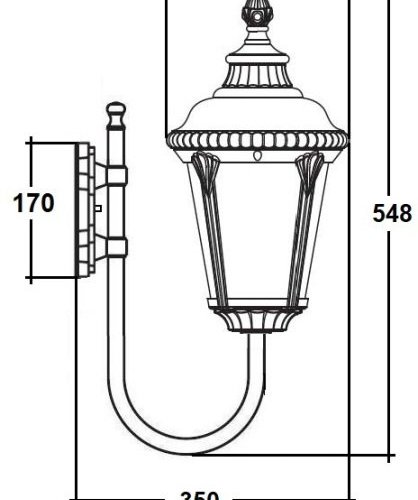 Настенный фонарь уличный Oasis Light MUNICH 2S 79751S/10 Bl Настенный фонарь уличный Oasis Light MUNICH 2S 79751S/10 Bl