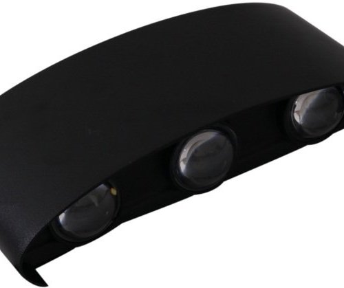 Уличный настенный светодиодный светильник Reluce 86833-9.2-006KT LED6*1W BK