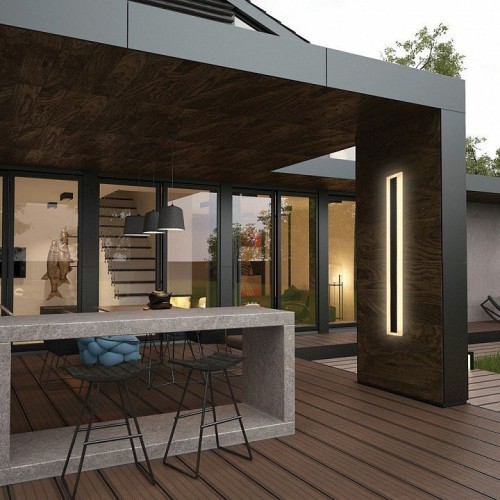 Уличный настенный светодиодный светильник Feron DH2001 черный 48019 Уличный настенный светодиодный светильник Feron DH2001 черный 48019