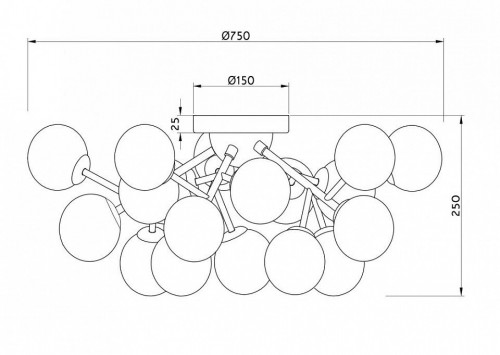 Потолочная люстра Maytoni Dallas MOD545PL-20CH
