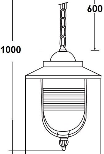 Уличный светильник подвесной Oasis Light TITAN 84705 Bl
