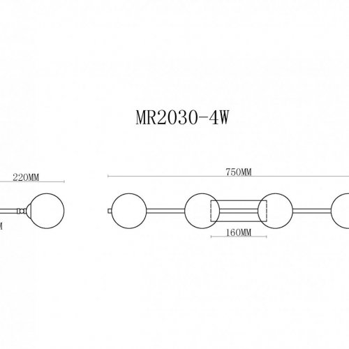 Настенный светильник Valency MR2030-4W