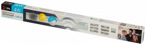 Мебельный светодиодный светильник ЭРА Линейный LLED-02-04W-4000-MS-W