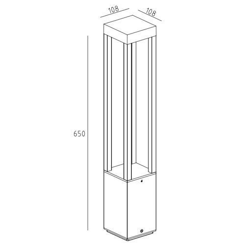 Наземный светильник Oasis Light BRISBANE LED W61848-650 Bl Наземный светильник Oasis Light BRISBANE LED W61848-650 Bl