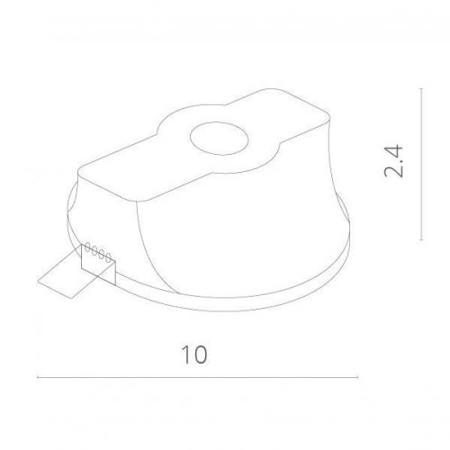 Точечный встраиваемый светильник Arte Lamp Invisible A9210PL-1WH