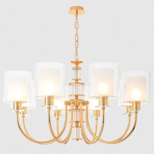 Подвесная люстра Crystal Lux ELENA SP8 GOLD Подвесная люстра Crystal Lux ELENA SP8 GOLD
