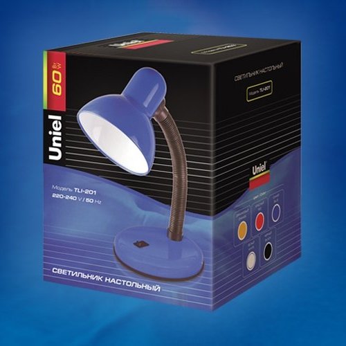 Интерьерная настольная лампа Uniel TLI-201 Black. E27