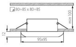 Точечные светильники Kanlux RESO CTX-KW10-C/M 4327