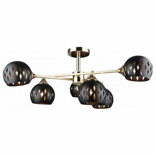 Потолочная люстра IMEX MD.4211-6-S-GD+FGD Потолочная люстра IMEX MD.4211-6-S-GD+FGD