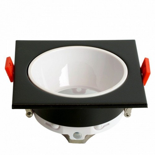 Светильник встраиваемый Feron DL3112 потолочный MR16 G5.3  черный + белый 51407