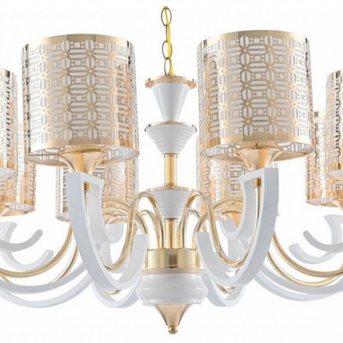 Подвесная люстра Arte Milano Florentia-8857 308857/8 Wh/Gd Подвесная люстра Arte Milano Florentia-8857 308857/8 Wh/Gd