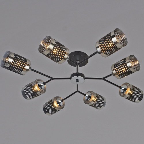 Потолочная люстра  01405-3.3-08B BK+CR Потолочная люстра  01405-3.3-08B BK+CR