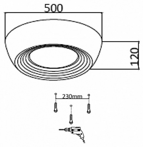 Потолочный светильник Sonex Cronus 7716/54L