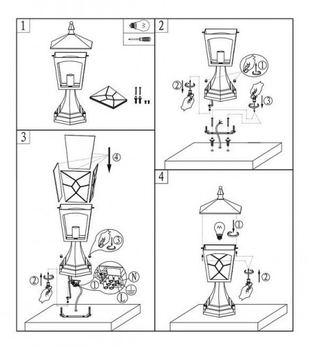 Уличный наземный Globo Atlanta 3127