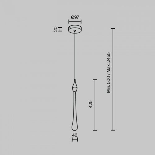 Подвесной светильник MODESTYLE MS.88920.1 BS