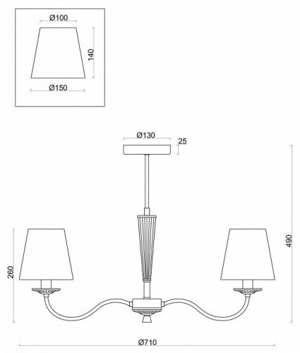 Потолочная люстра Freya Osborn FR2027PL-05N Потолочная люстра Freya Osborn FR2027PL-05N