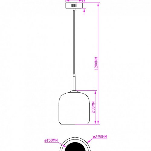 Подвесной светильник Charlie MR2132-1PL