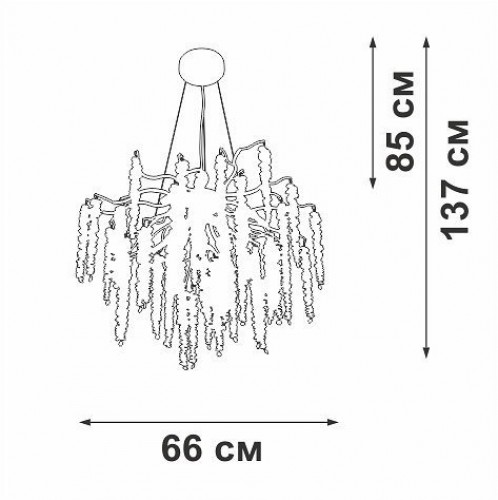 Подвесная люстра Vitaluce V28550-9/7S Подвесная люстра Vitaluce V28550-9/7S