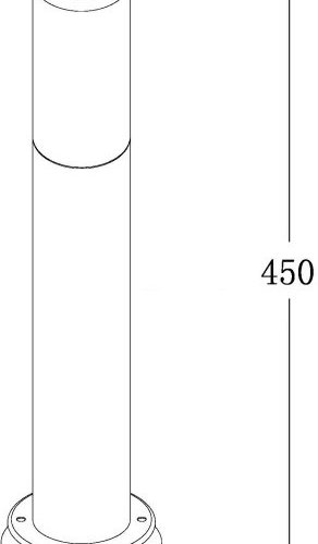 Наземный светильник Oasis Light INOX 75824-450 Bl