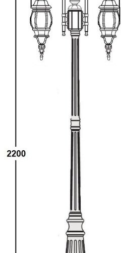 Наземный фонарь AMERICA S 83409SA 10 down Gb