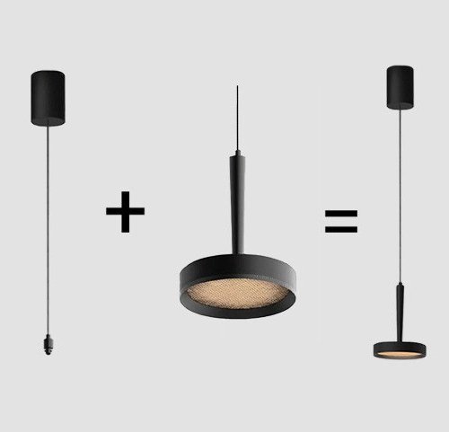 Подвесной светильник  IT02-025 dark silver 3000K