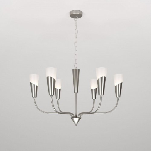 Подвесная люстра Eurosvet Rhyton 60167/6 никель