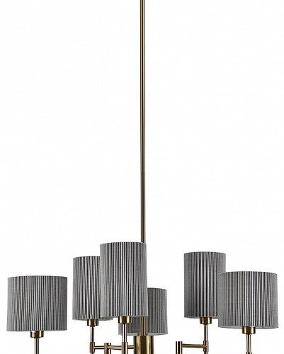 Люстра на штанге Indigo Plisse 13033/6R Brass