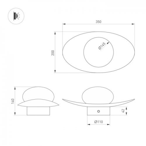 Настенный светильник Arlight PERLEN 057587