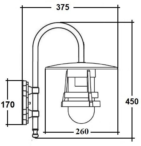 Настенный фонарь уличный TOKIO 2 68902 10 Bl
