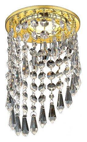 Встраиваемый светильник Ambrella light Crystal K2247 CL/G