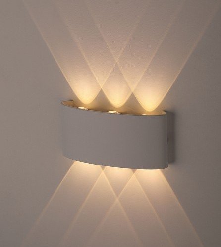 Уличный настенный светильник ЭРА Design WL12 WH