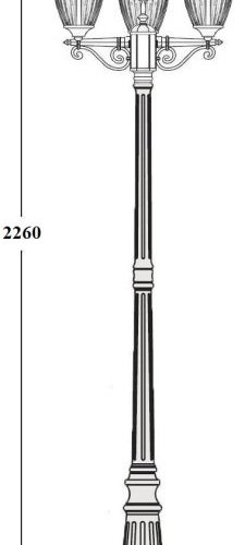 Наземный фонарь Oasis Light FES 86309B 02 Bl Наземный фонарь Oasis Light FES 86309B 02 Bl