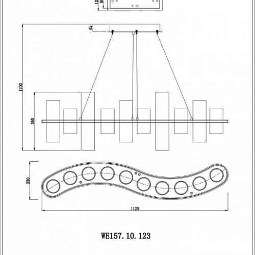 Подвесной светильник Wertmark Paula WE157.10.123 Подвесной светильник Wertmark Paula WE157.10.123