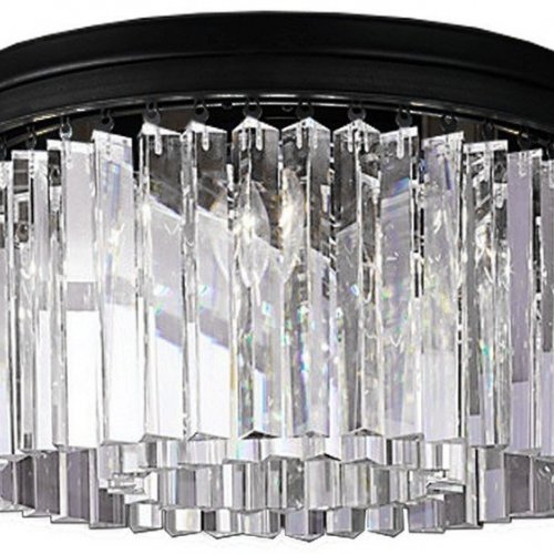 Потолочная люстра DeLight Collection 1920s Odeon KR0387C-6B/P black/clear